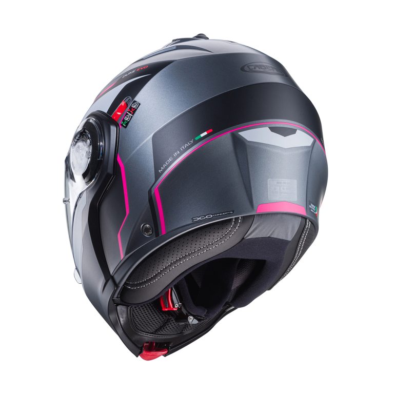 Duke-Evo-Move-Matt-Gun-Metal-Black-Fuchsia-rear-768x768